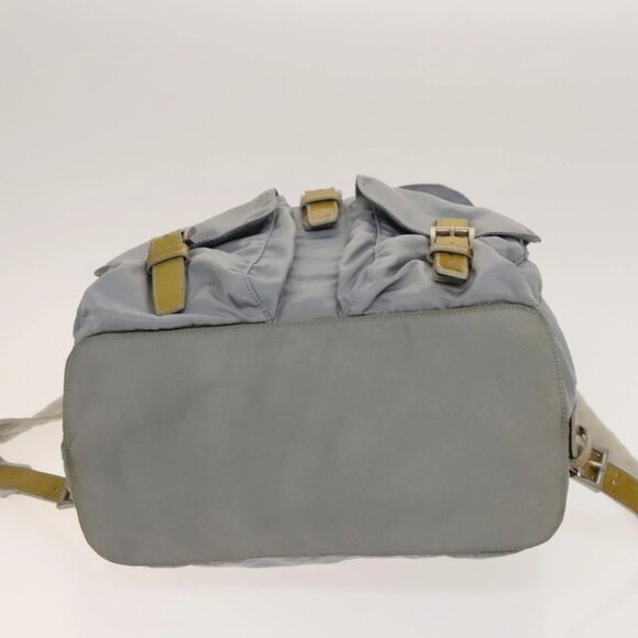 PRADA Backpack Nylon Light Blue Silver Auth - Picture 5 of 16